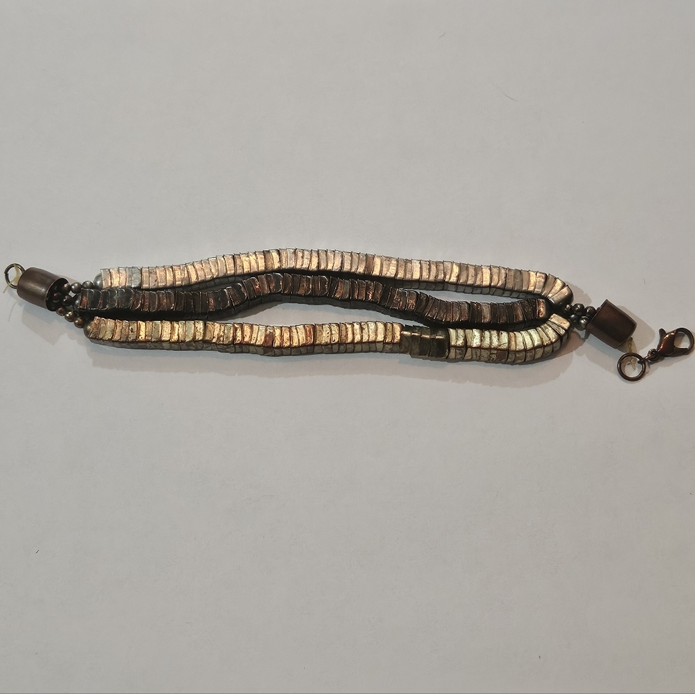 NEW Zara Metallic Coil Bracelet Silver Gold Black Avant Garde Bohemian Retro - Picture 4 of 7